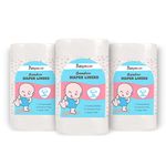 Babymoon Disposable Flushable Diaper Liners | Biodegradable Bamboo Nappy Diaper Liners -Set of 3