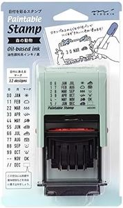 DESIGNPHIL 35453006 Midori Stamp Rotating Stamp Date Forest Animal Pattern