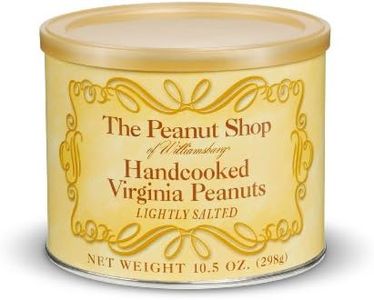 The Peanut Shop of Williamsburg Handcooked Lightly Salted Virginia Peanuts, 10.5 oz (Pack of 3)