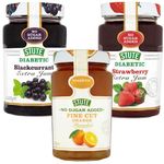 Diabetic Jam Bundle with Stute Strawberry Jam 430g, Diabetic Blackcurrant Jam 430g and Diabetic Fine Marmalade 430g (3 Pack)