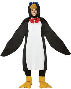 Rasta Men's Imposta Lightweight Penguin Costume, Black, Black/White, Standard