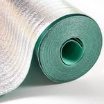 3mm Silver Wood Flooring & Laminate Underlay (1m x 15m Roll) Foil Damp Proof Membrane Moisture Barrier Underlayment for Covers 15m²