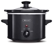 BELLA 1.5 Qt Quart Slow Cooker Crock w/Tempered Glass Lid