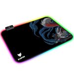 EvoFox Falcon LX35 Gaming Mouse Pad with 12 RGB Effects, Micro-Textured Speed Surface, Non-Slip Rubber Base and Touch Controls [350mm x 250mm]