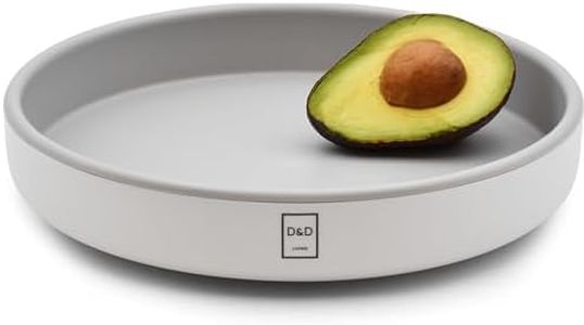 D&D Living® Plateau Tournant Ø 25 cm - Organisateur de Cuisine & Réfrigérateur Rotatif | Lazy Susan Étagère à Épices en Plastique Renforcé | Rondelle avec Rotation Silencieuse