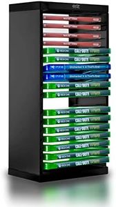 Universal Game Storage Tower – Stores 18 Game or Blu-Ray Disks – Game Holder Rack for PS4, PS5, Xbox One, Xbox Series X/S, Nintendo Switch Games and Blu-Ray Disks