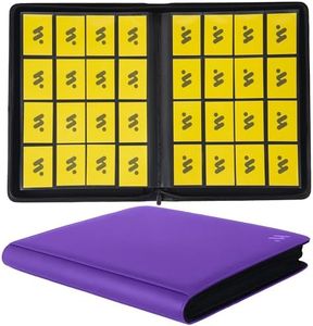 MORABTO Premium 1000+ Pockets Card Binder,16 Pockets Trading Card Binder Ringless Side Loading Trading Card Album Folder for TCG - Dark Purple