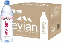 Evian Natural Spring Water, 1 L bot