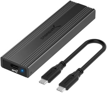 SABRENT USB 3.2 10Gbps Type C Tool Free Enclosure for M.2 PCIe NVMe and SATA SSDs (EC-SNVE)