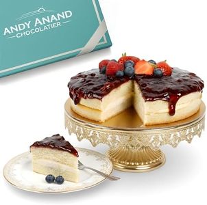 ANDY ANAND CHOCOLATIER Sugar Free & Gluten Free Wildberry Cake 2.5 lbs – Handcrafted Moist Dessert with Natural Sweeteners – Keto Friendly Diabetic Friendly Bakery Fresh Cake with Fruity Wildberry Flavor