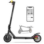 INVANTI E30 Electric Scooter with Electronic Lock, 32KM Range & 28KM/H, 350W Motor, 8.5" Solid Tires, Rear Suspension and Turn Signals, Foldable Electric Scooter for Adults and Teens