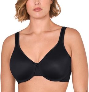DELIMIRA Women's Smooth Full Figure Underwire Seamless Minimizer Bra Black 34E