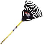 Spear & Jackson 4866PR Ergo wide plastic Leaf Rake, Black And Yellow