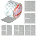 Window Screen Repair Kit,Yenghome Strong Adhesive & Waterproof Tape Fiberglass Covering mesh Repair for Window Screen and Screen Door tears Holes(Grey)