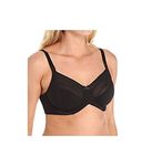 Lilyette by Bali Women's Enchantment Three Section Minimizer Bra, Black/Latte, 38DDD