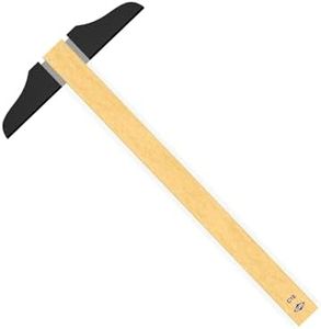 ALVIN Aluminum Graduated, and Wood T-Square Transparent Edge Model ALT, and C for Art Framing and Drafting (Wood Transparent Edge, 18")