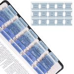 Bible Tabs for Study Bible, Prefdo Laminated Bible Tabs for Women and Men, 75 Bible Index Tabs Large Print, 66 Bible Tabs for Old and New Testament, 9 Write-on (Blue)