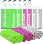 CYCLXY 6 Pack Cooling Towel (40"x12"),Cooling Towels for Neck and Face,Cooling Cloth for Extreme Heat for Hot Weather,Cooling Wrap Products Cold Towels,Keep Cooling Rags,Chill Pal Cooling Summer Towel