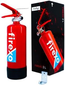 Firexo All in One Fire Extinguisher (2 Litre / 2 kg) - Multipurpose Extinguisher for ALL FIRES inc. Li-ion Battery Fires! - Safety & Emergency Equipment for Home, Kitchen, Fireplace, Grill, Caravan