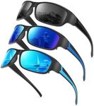KALIYADI Polarized Sunglasses-for-Men Sports Sunglasses: Mens Sun Glasses with UV400 for Running Fishing Golf