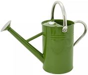 Kent & Stowe 4.5L Metal Watering Can in Tweed Green, Rust-Resistant Galvanised Watering Can with Handle and Detachable Rose, Classic All Year Round Garden Tools Made from Steel