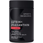 Sports Research Vegan Lutein + Zeaxanthin (20mg) with Organic Coconut Oil for Better Absorption - Supports Vision & Eye Health - Vegan Certified & Non-GMO Verified (120 Softgels)