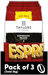 Taylors of Harrogate Espresso Beans, 1kg (Pack of 3)