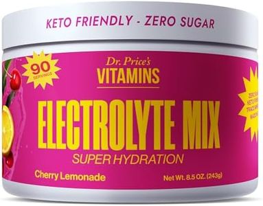Dr. Price’s Electrolyte Mix | Sugar-Free Hydration Powder with 72+ Trace Minerals | No Sugar, Fast-Dissolving Electrolytes Powder Packets | Cherry Lemonade, 90 Servings