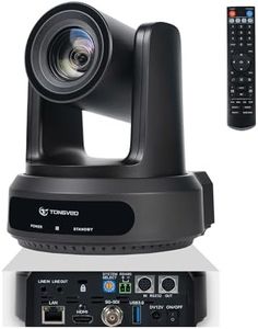 TONGVEO AI Auto-Tracking IP/USB3.0/HDMI 20X Conference Room PTZ Camera, 1080P60 Webcam Ideal for Church Streaming, Worship, Education Compatible with vMix/OBS