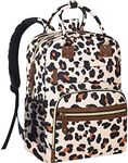 Diaper Bag Backpack Tote for Women Large Capacity, Baby Bag with Insulated Pockets Multifunctional Diaper Bags, Leopard Print, 11.5"L x 6.0"W x 16.0"H, Daypack Backpacks