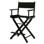 Casual Home 24" Frame-Black Canvas Director Chair