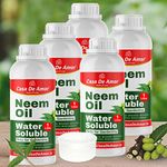 Casa De Amor Neem Oil - Water Soluble Organic for Easy Spray on Garden and indoor outdoor plants (5 ltr)