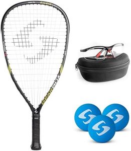 Gearbox GB50 Racquetball Starter Kit – Includes GB50 Racquet, Clear Vision Eyewear, and 3-Pack Blue Racquetballs – Perfect for Beginner to Intermediate Players