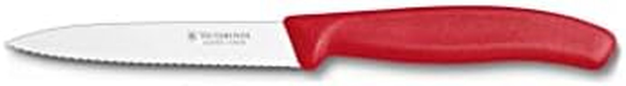 Victorinox Swiss Classic 4-Inch Spear Tip, Serrated, Red Paring Knife