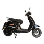 Green Falco Low Speed Electric Scooter Non RTO 80 KM Range Black with Portable Charger