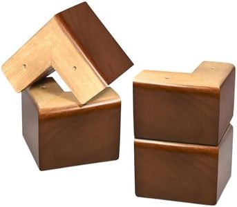 AORYVIC Bed Risers 4 inch Wood Furniture Risers Pack of 4 Sofa Legs for Couch Dresser Cabinet Bench Legs Extenders Furniture Lifters