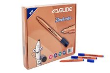 Eziglide Handwriting Pens 200 Classpack Blue, Hand Writing Pens, hard-wearing polyacetal tip to give smooth effortless writing for both right and left handed
