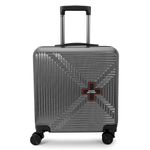 Swiss Military Abs Lynx Cross Series Carbon Grey Hard Top Laptop Overnighter Luggage Speed_Wheel Trolley Bag, Combination Lock, 360-Degree Rotatable 8 Wheels, 33 Litre, Ltb11, 38 Centimeters