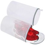 Vivifying Shoe Washing Machine Bag, 2 Pack Honeycomb Mesh Shoe Laundry Bag with Zipper for Sneakers, Running Shoes, Sock, Bras, Delicates and Toys