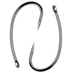 Barbless Carp Fishing Hooks, 100pcs Carp Hooks Barbless Fish Hooks Circle Hook Freshwater Saltwater Fly Tying Hooks Carp Hair Fishing Tackle