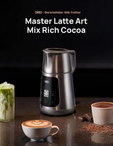 Dreo All-in-1 Milk Frother – Hot & Cold Foam Maker