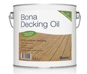 Bona Decking Oil Grey Shade (2.5 Ltrs)(88 oz)(Specially Designed for Outdoor/Exterior Wooden Surfaces/Wood Oil, Wood Polish) Cobalt Free Formula | Wood Shiner | Water Proof Wood Oil Coatings