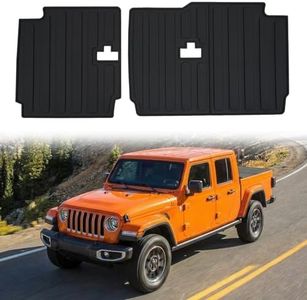 Tecbaba Seat Back Mats Compatible with 2020-2026 Jeep Gladiator JT 2nd Row Backrest Mats Rear Seat Back Protector for 2025 Gladiator Accessories