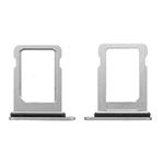 2X Single Sim Card Holder Slot SimCard Tray Replacement Compatible with iPhone 12 Mini 5.4 inch (White)