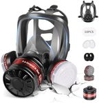 VITIJY Full Face Gas Mask - Gas Masks Survival Nuclear and Chemical, Reusable Respirator Mask (6800+40mm & P-A-1)