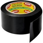 Mario PVC Self-Adhesive Black Monsoon Tape – 48mm x 15M | Protection Against Water Damage & Electric Panel Insulation | Pack of 1