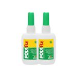 POLYFIX Instant WPC/PVC Glue For Wood,Mica,Acrylic Sheets, Stone, WPC/PVC boards, Gypsum,Charcoal Sheet, Korean Sheet,Metal Strip,Banding Tape, Ceramics & Stone etc. 50g (Pack of 2)