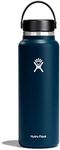 Hydro Flask Wide Mouth with Flex Cap - Insulated Water Bottle, Indigo, 40 Oz