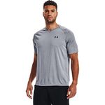 Under Armour Men's Tech 2.0 V-Neck Short-Sleeve T-Shirt, Steel (035)/Black, Large