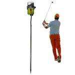 Golf Monopod Selfie Stick, Golf Phone Holder for Swing Training Aid, Portable Phone Spike Stake for Recording Golf Swing, Golf Swing Phone Camera Pole Stand